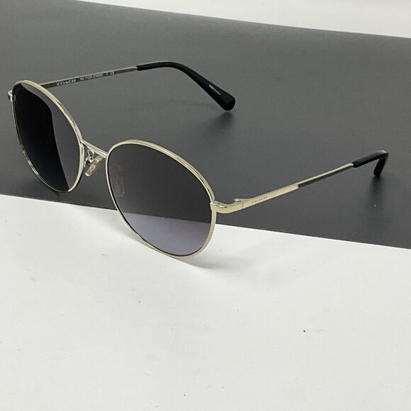 COACH HC7125 Round Metal Sunglasses, Gold, 56 [] 17-140 Scratched Lenses main image 9